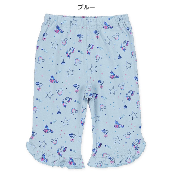 ユニコーン裾フリルニットハーフレギンス