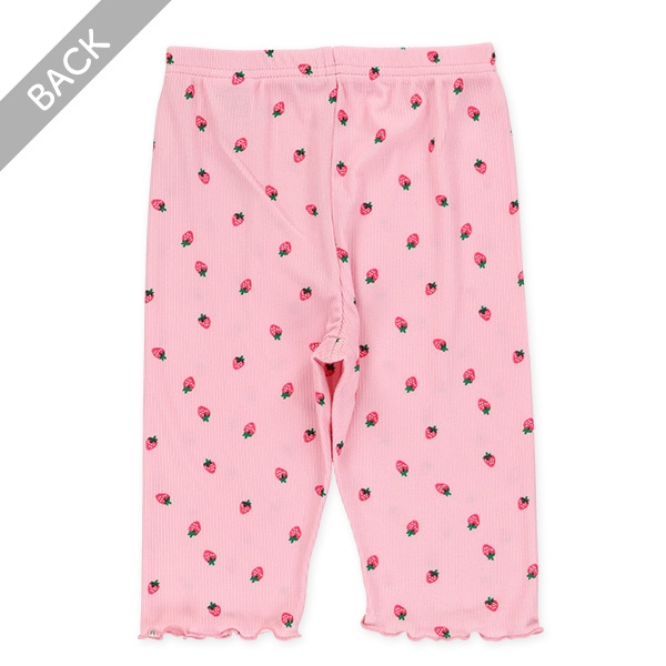 5分丈ストレッチテレコ裾メロウレギンス