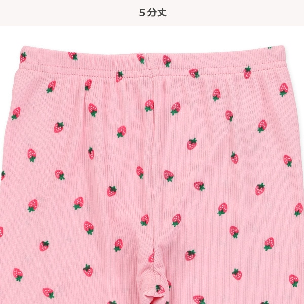 5分丈ストレッチテレコ裾メロウレギンス