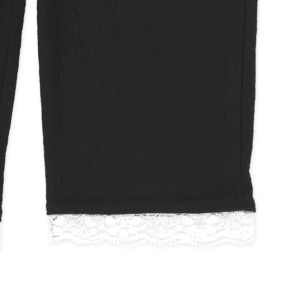 楊柳裾レースハーフパンツ