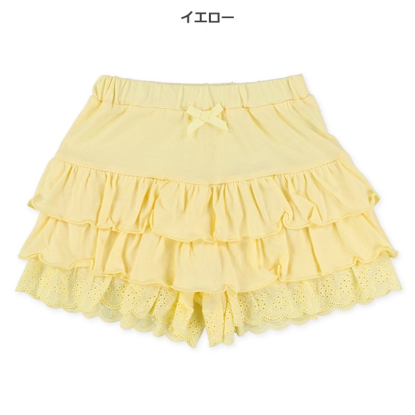 レースフリルキュロットパンツ