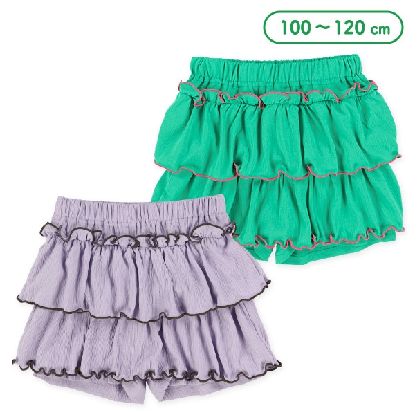 配色メロウキュロットパンツ