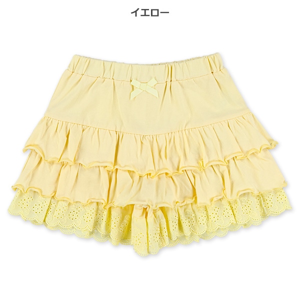 レースフリルキュロットパンツ
