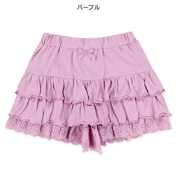 レースフリルキュロットパンツ