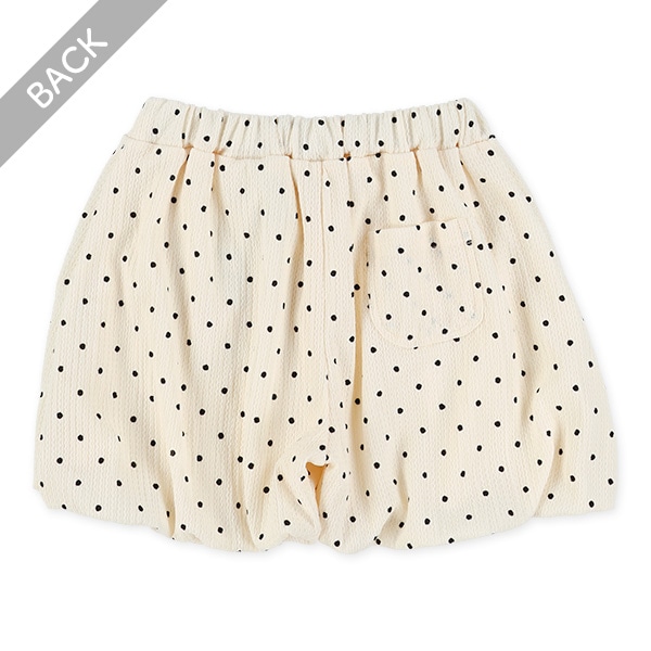 クレープドットキュロットパンツ