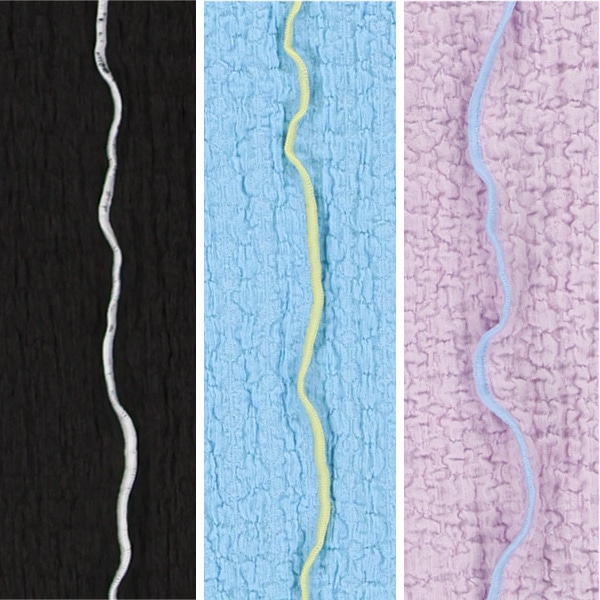 6分丈ポップコーンジャガードフレアパンツ