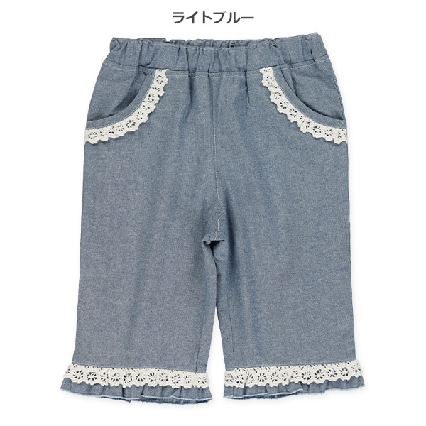 6分丈シャンブレーパンツ