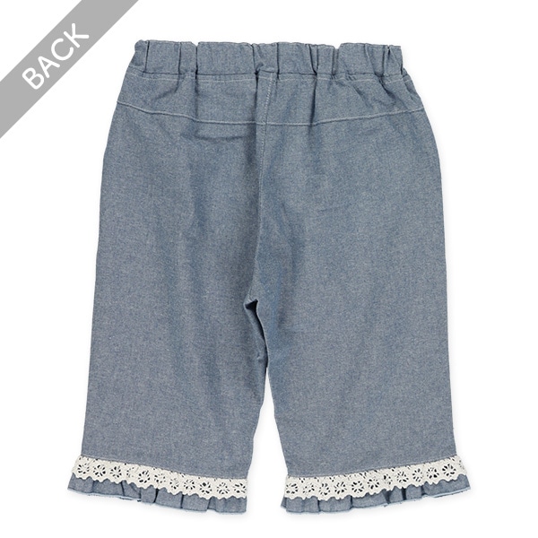 6分丈シャンブレーパンツ