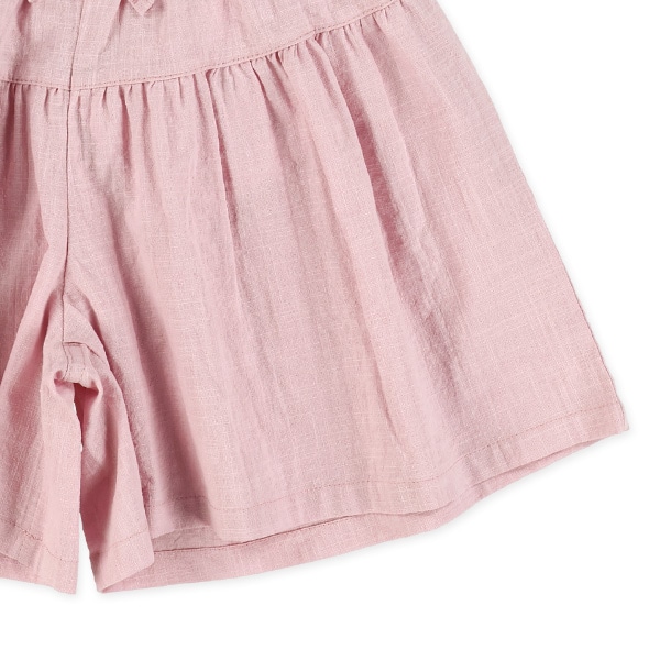 キャンバス前リボンキュロットパンツ