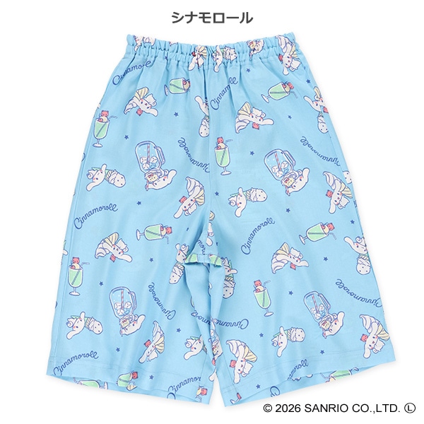 レーヨンハーフパンツ（シナモロール・クロミ）