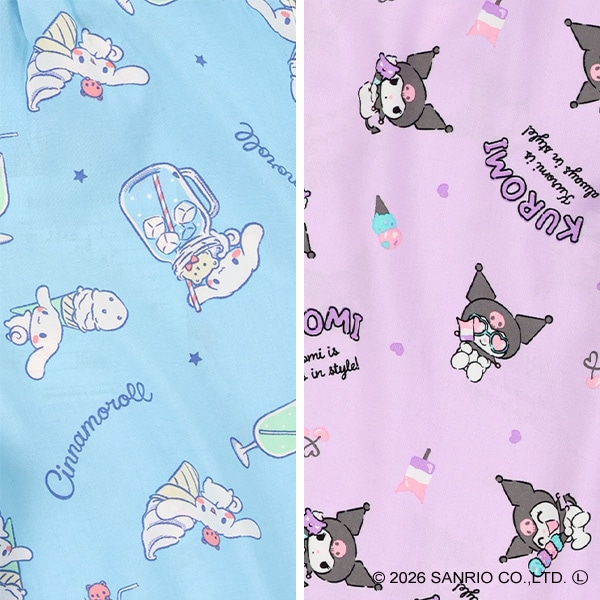 レーヨンハーフパンツ（シナモロール・クロミ）