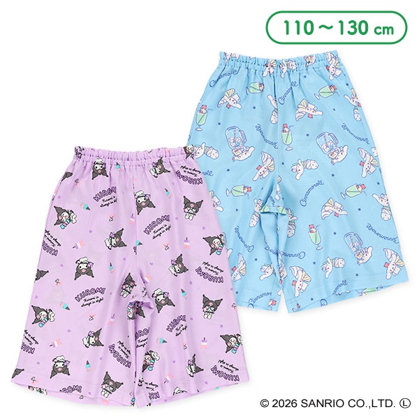 レーヨンハーフパンツ（シナモロール・クロミ）