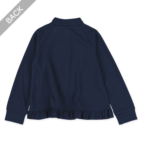 メッシュ裾フリルシンプルラッシュガード