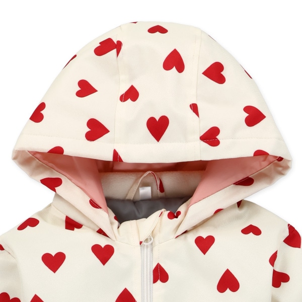 リボン・ハート切り替え風スキージャンプスーツ