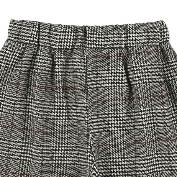 布帛チェックショートパンツ&裏起毛レギンスセット