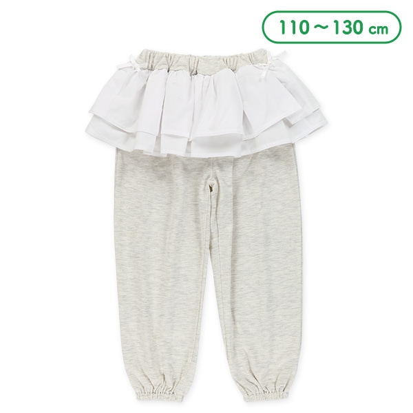 裏毛ブロードフリルスウェットパンツ