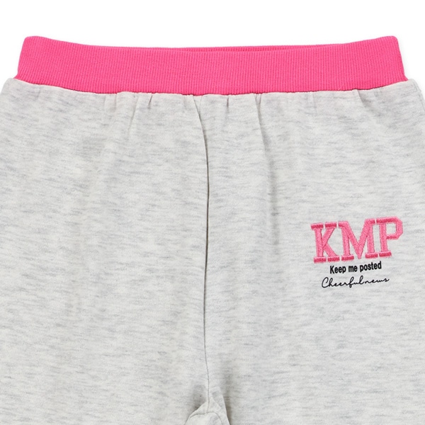 ミニ裏毛ウエストカラーリブパンツ