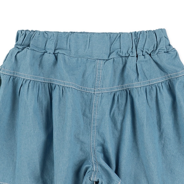 サイドりぼんデニムショートパンツ