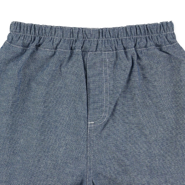 ダンガリー裾レースパンツ