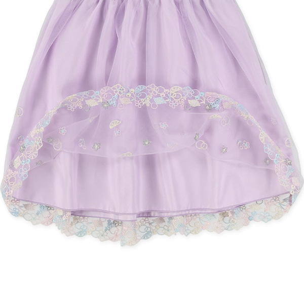 刺繍チュール付きスカート