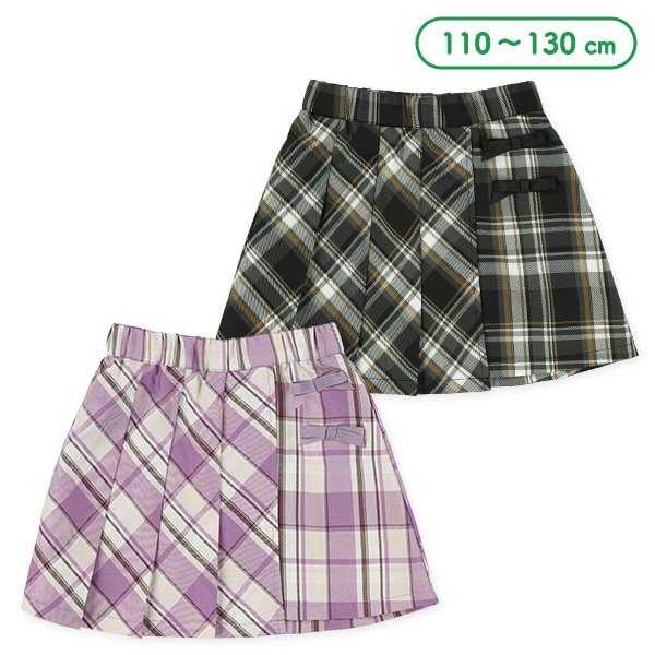 リボン付きプリーツスカート