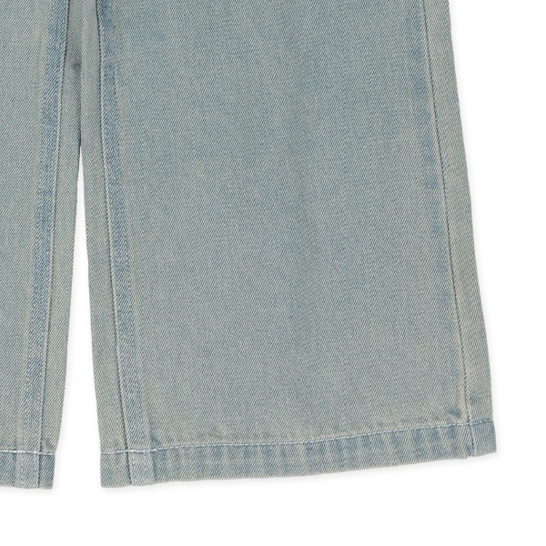 前ポケットデニムワイドパンツ