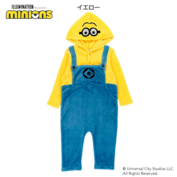 ボアフリースなりきり長袖カバーオール（ミニオンズ）