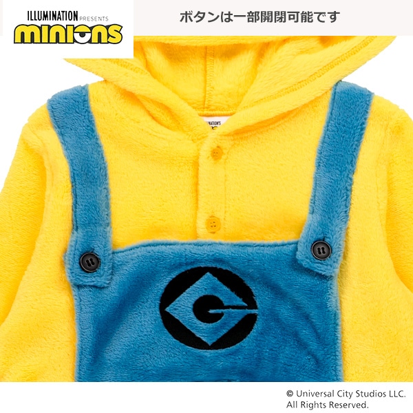 ボアフリースなりきり長袖カバーオール（ミニオンズ）
