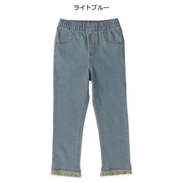 裾フリンジストレッチデニムパンツ | 西松屋オンラインストア 