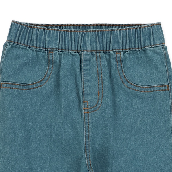 裾フリンジロングパンツ