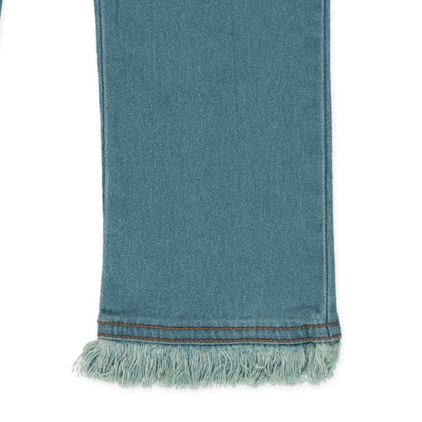 裾フリンジロングパンツ