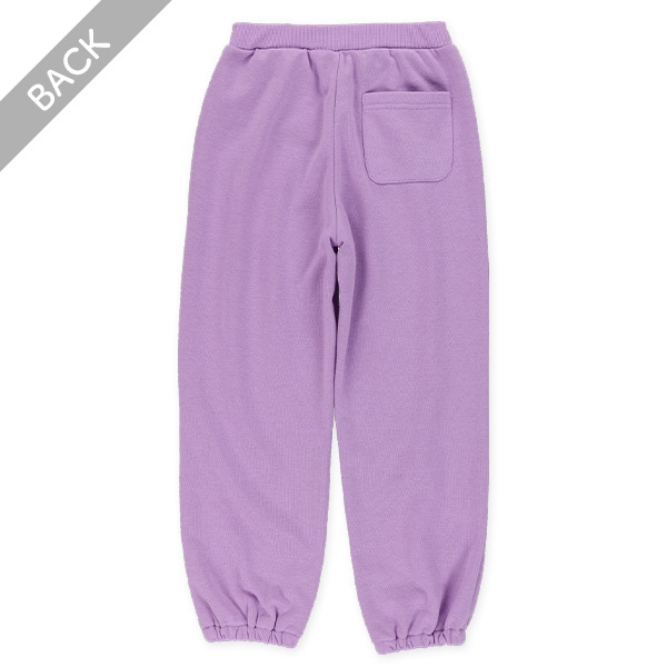 10分丈裏毛くま裾ゴムパンツ