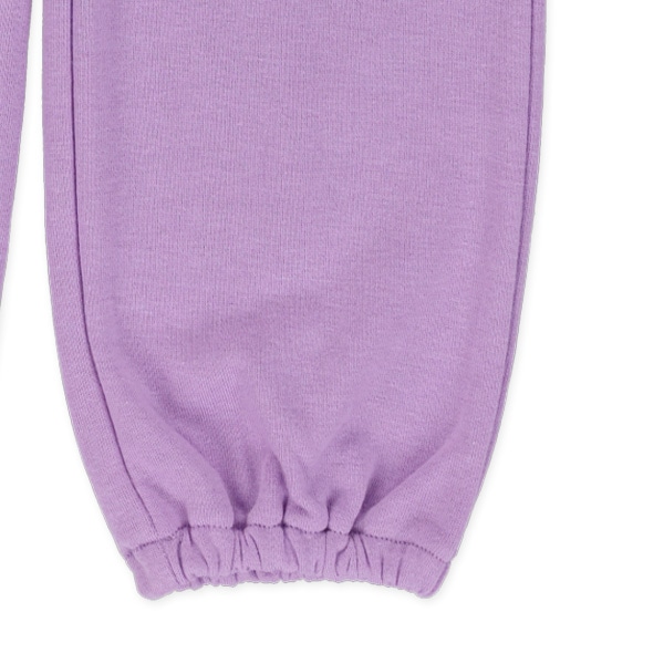 10分丈裏毛くま裾ゴムパンツ