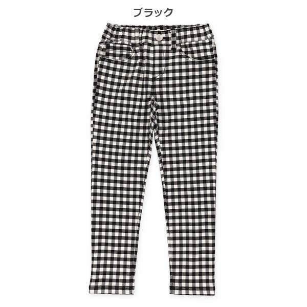 チェック柄ロングパンツ