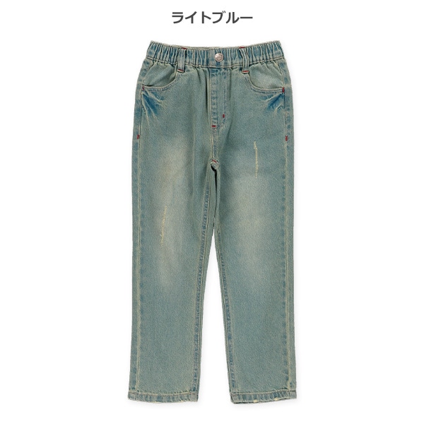 ダメージ加工デニムパンツ