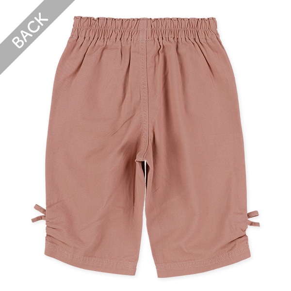 リボン付きカプリパンツ