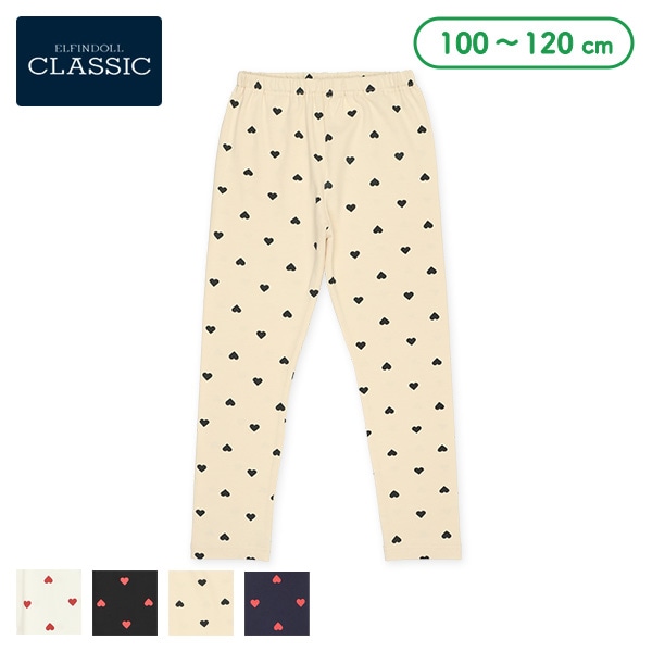 10分丈ハート総柄レギンス | 西松屋オンラインストア 