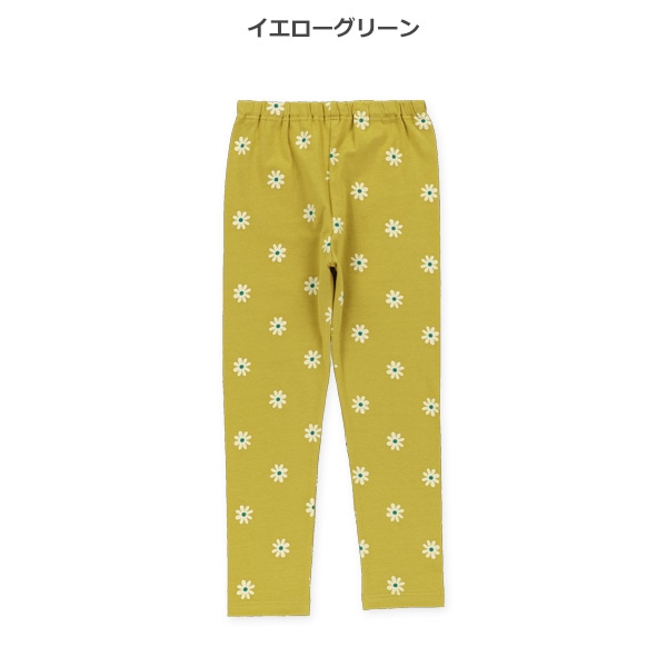 10分丈花柄レギンス