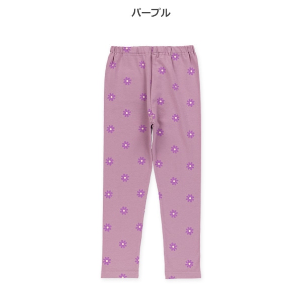 10分丈花柄レギンス