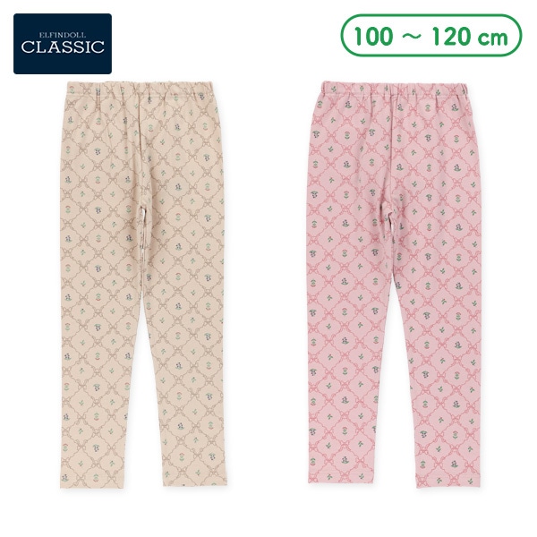 10分丈ボタニカル柄レギンス