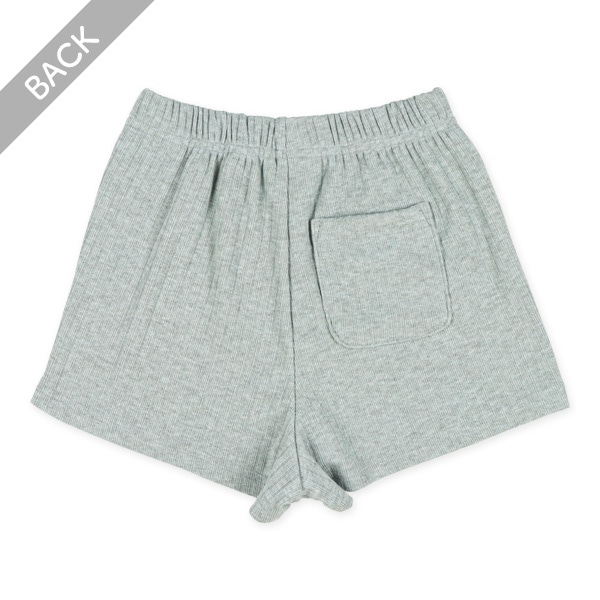 リブニットショートパンツ