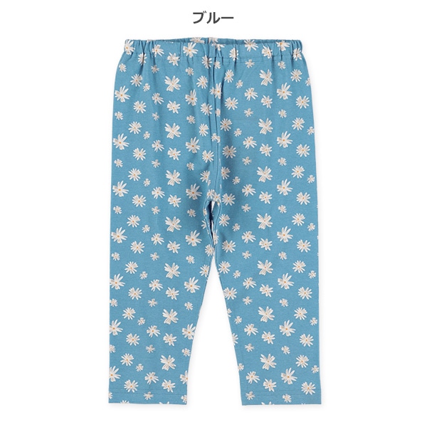 7分丈レトロ花柄レギンス