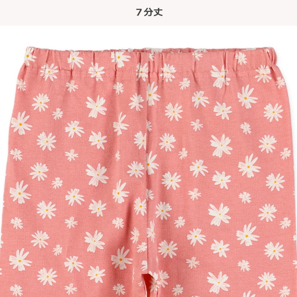 7分丈レトロ花柄レギンス