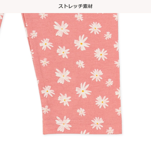 7分丈レトロ花柄レギンス