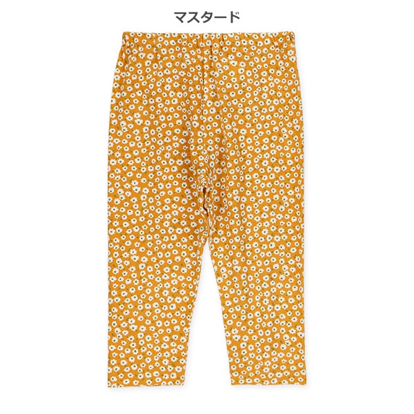 7分丈小花柄レギンス
