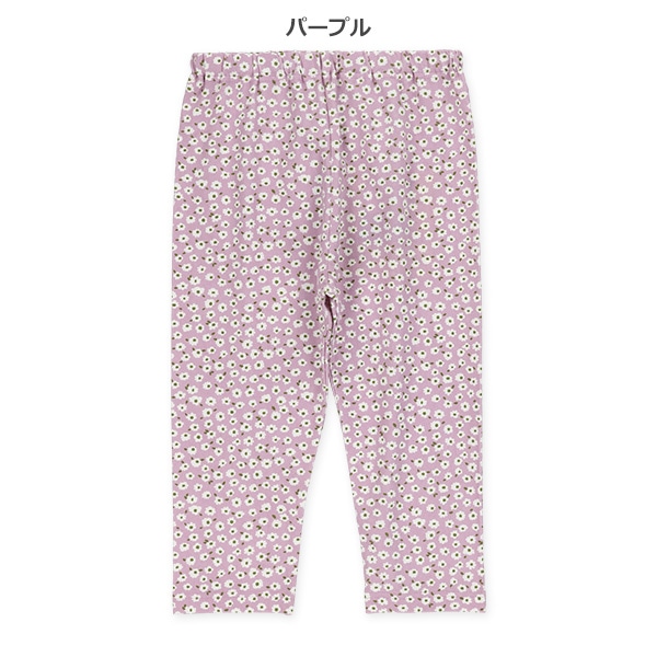 7分丈小花柄レギンス