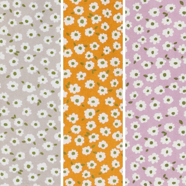 7分丈小花柄レギンス