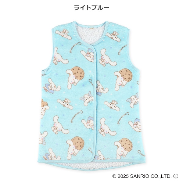 ミンクフリース裏ボアロングポンチョ（シナモロール）
