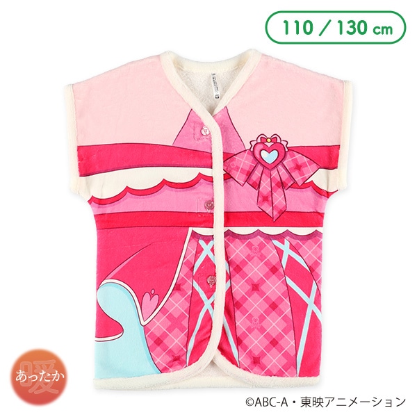 マイクロフリース裏ボアなりきりロングポンチョ（キュアアイドル）