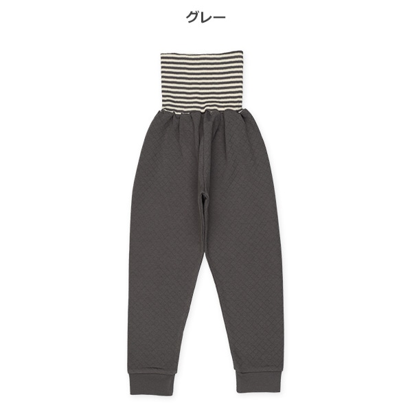 2枚組ソフトキルト腹巻付きスペアパンツ（ハート・無地）